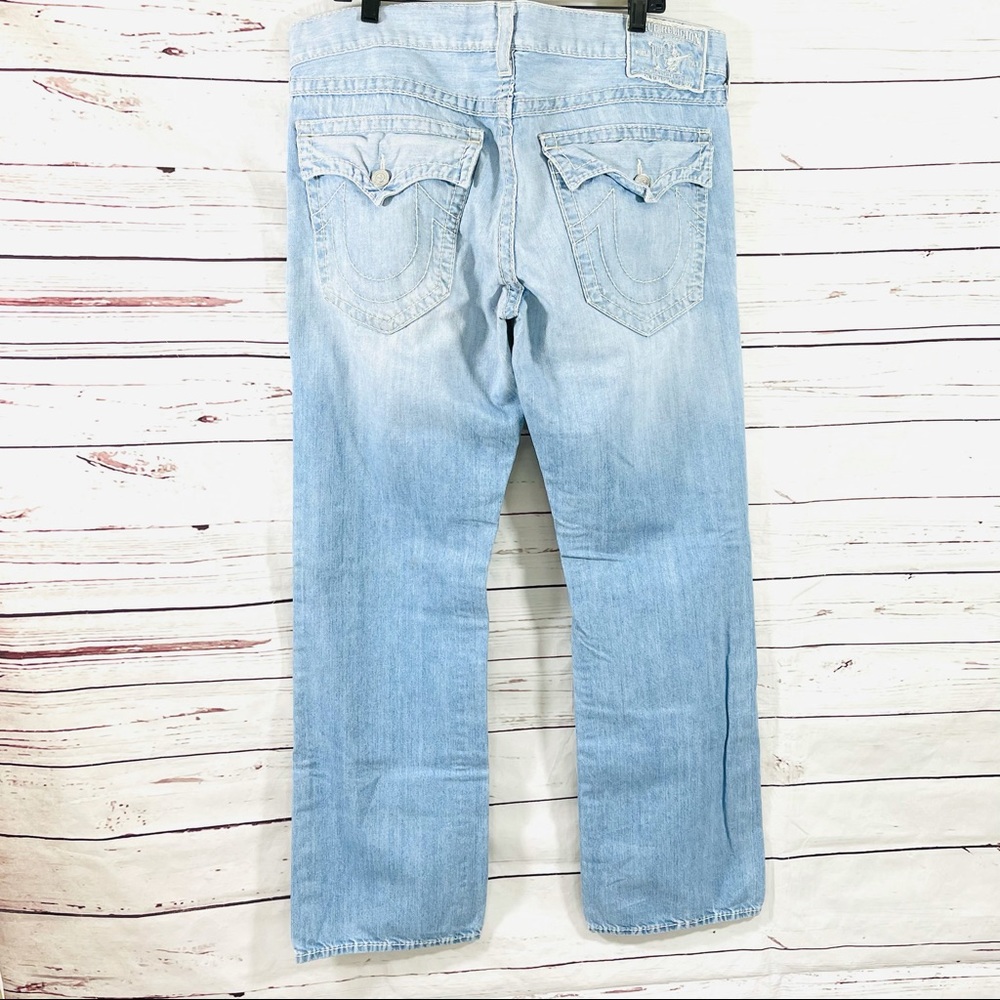 True Religion Section Straight Jeans Mens 38 x33 Blue USA Made